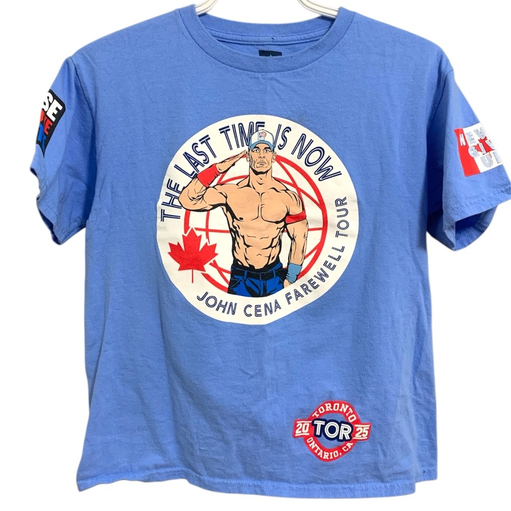 WWE John Cena Farewell Tour Toronto T-Shirt Elimination Chamber Size Youth Large